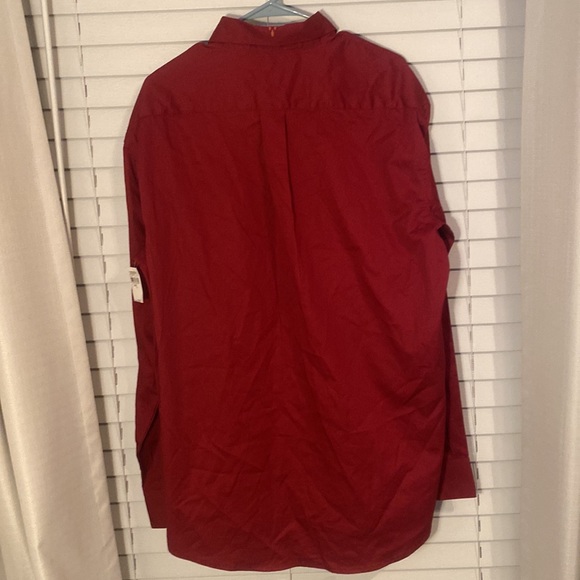 NWT Wrangler 20x Competition Advanced Comfort Button Down Burgundy Longsleeve L - Picture 2 of 9